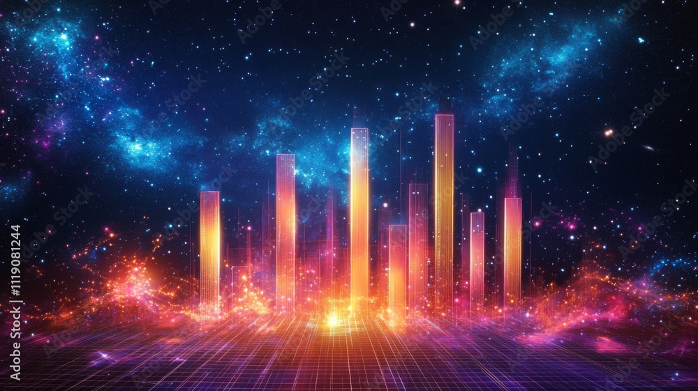 Vibrant Data Visualization in Cosmic Space with Bright Bars Vibrant Data Visualization in Cosmic Space with Bright Bars