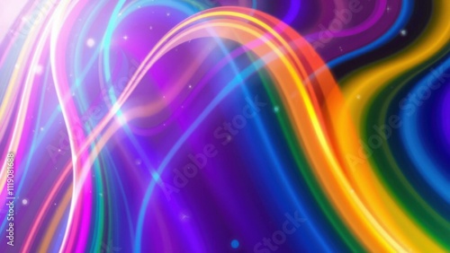 Vibrant Rainbow Waves: Perfect for Backgrounds, Wallpapers, and Creative Projects