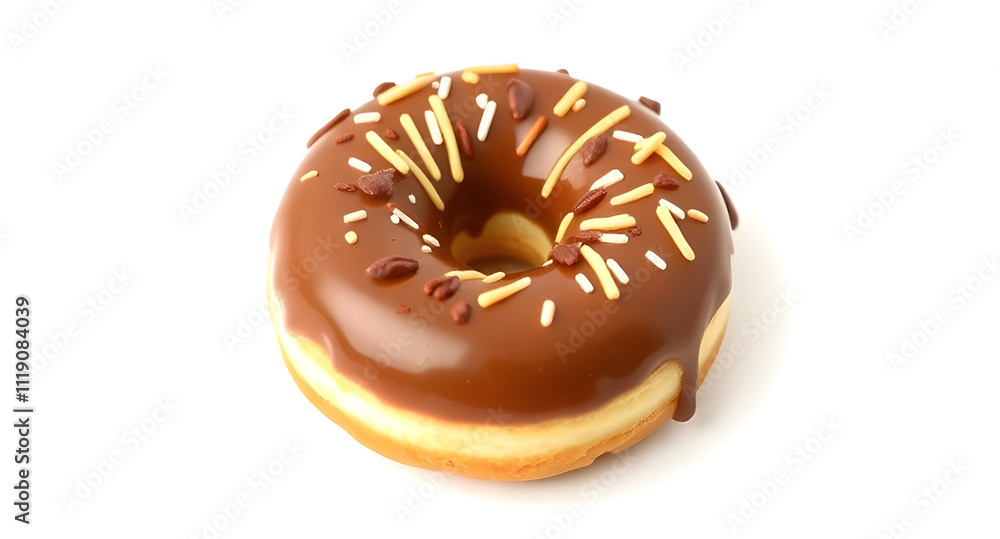 chocolate donut isolated on white background chocolate donut isolated on white background