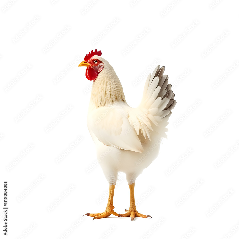 Fototapeta premium chicken isolated on white background