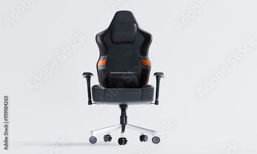 3d render of ergonomic computer gaming chair for office or gamer room