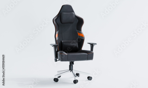 3d render of ergonomic computer gaming chair for office or gamer room