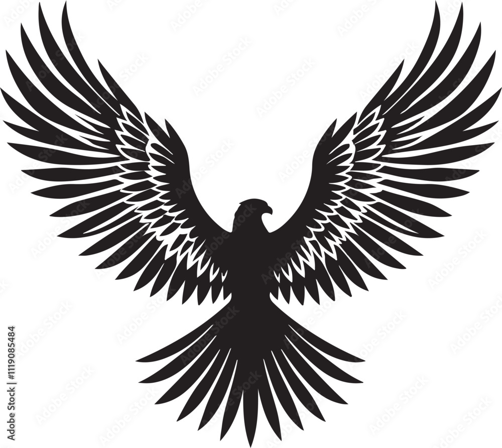 Fototapeta premium eagle Vector, eagle Silhouette, eagle icon set, bird logo, eagle Vector illustration, Vector Graphic, EPS 10 , clip art work,