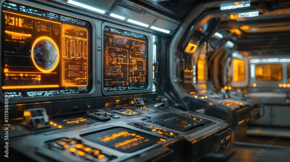 Space in a futuristic Mars habitat Space in a futuristic Mars habitat