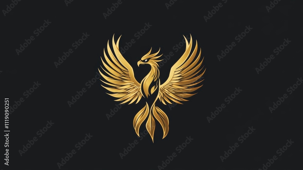 Captivating logo featuring a powerful phoenix Captivating logo featuring a powerful phoenix
