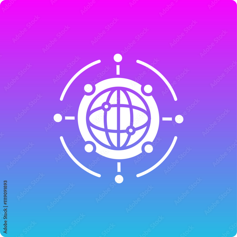 Global Network Icon Global Network Icon