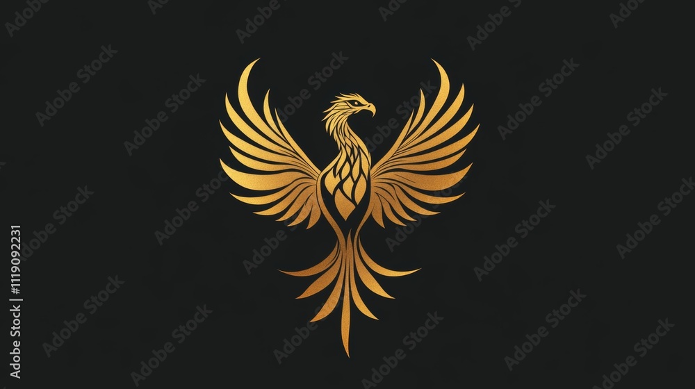 Captivating logo featuring a powerful phoenix Captivating logo featuring a powerful phoenix