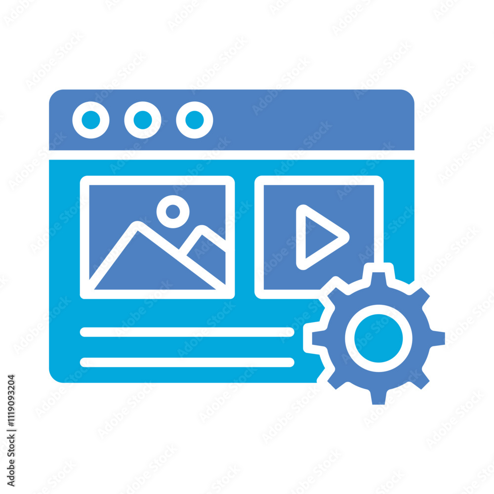 Content Management Icon Content Management Icon