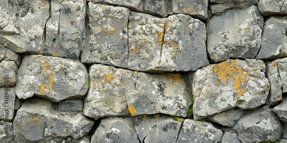 Fototapeta premium Moss-covered rock texture detailed close-up perfect c