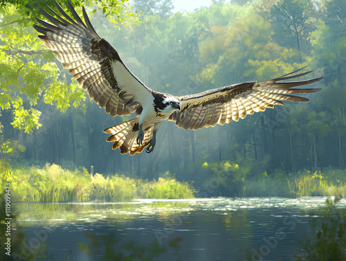 osprey in flight