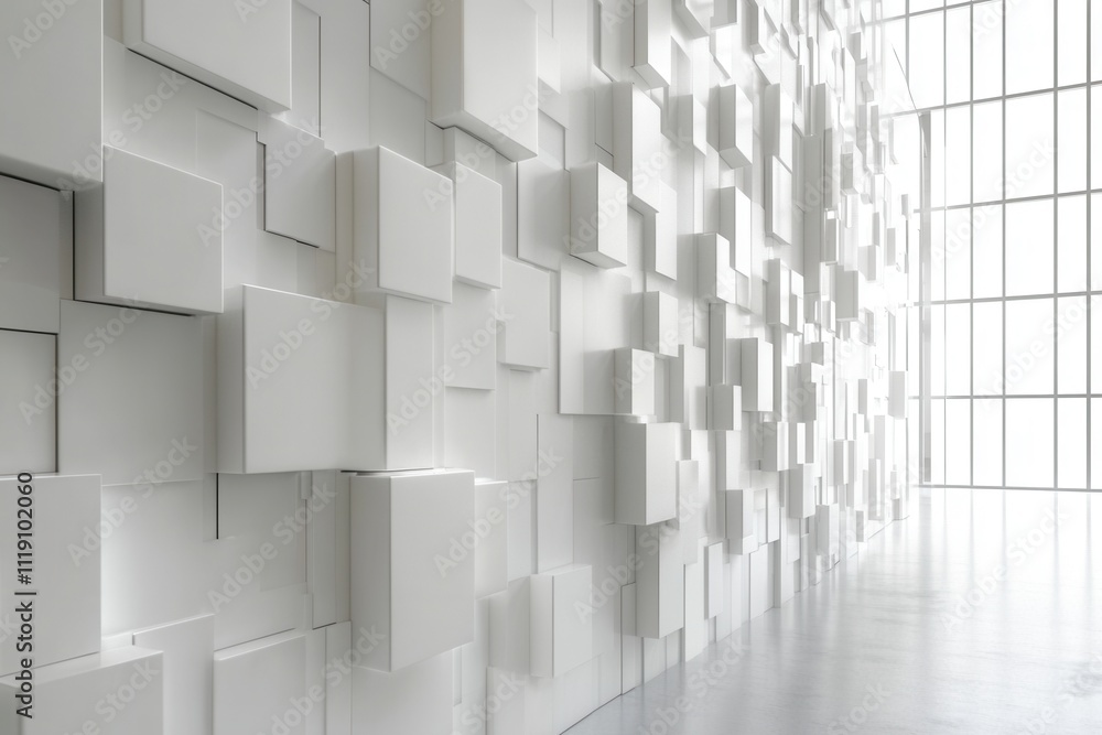 Abstract white cube wall texture. Ideal for modern architecture, design, and tech backgrounds. Abstract white cube wall texture. Ideal for modern architecture, design, and tech backgrounds.