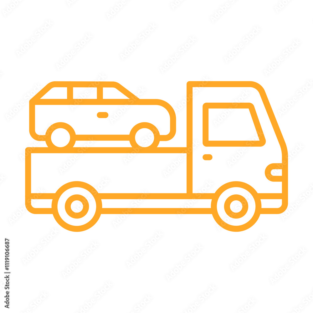 Car Towing Icon Car Towing Icon