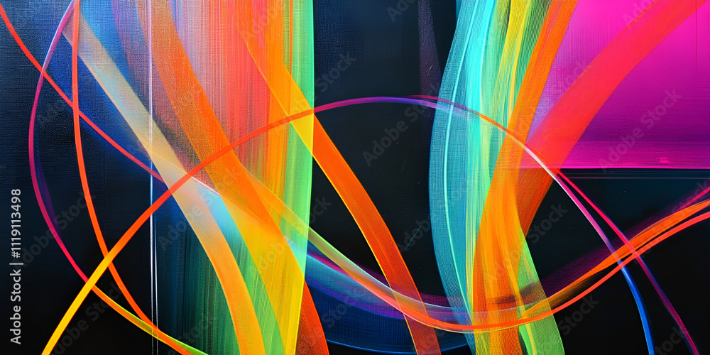 Vibrant Abstract Light Trails: An explosion of color and energy, swirling light trails create a mesmerizing abstract artwork. Perfect for tech, music. Vibrant Abstract Light Trails: An explosion of color and energy, swirling light trails create a mesmerizing abstract artwork. Perfect for tech, music.