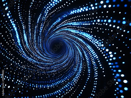 Quantum Light Tunnel: A Vortex of Blue Energy