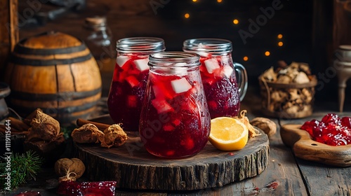 Traditional Russian drink kvass