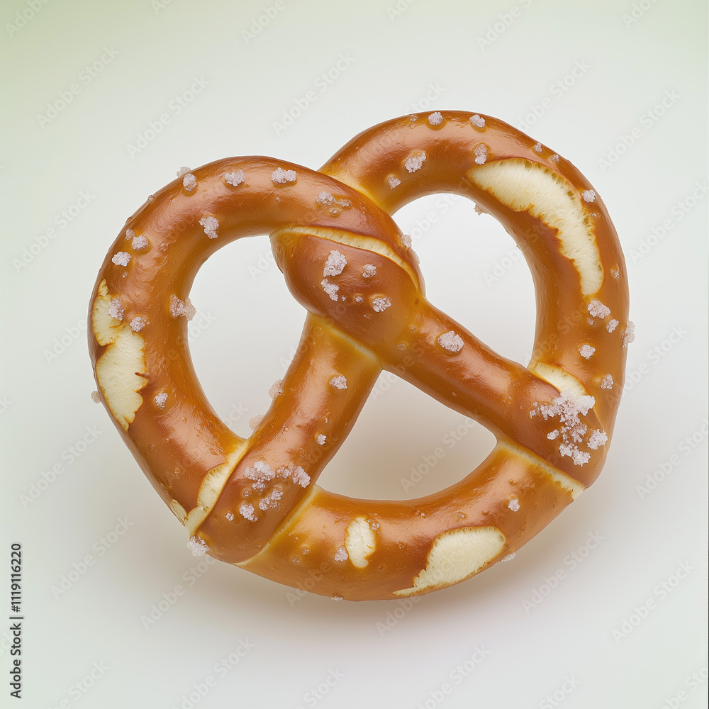fresh pretzels on the white background
fresh pretzels on the white background