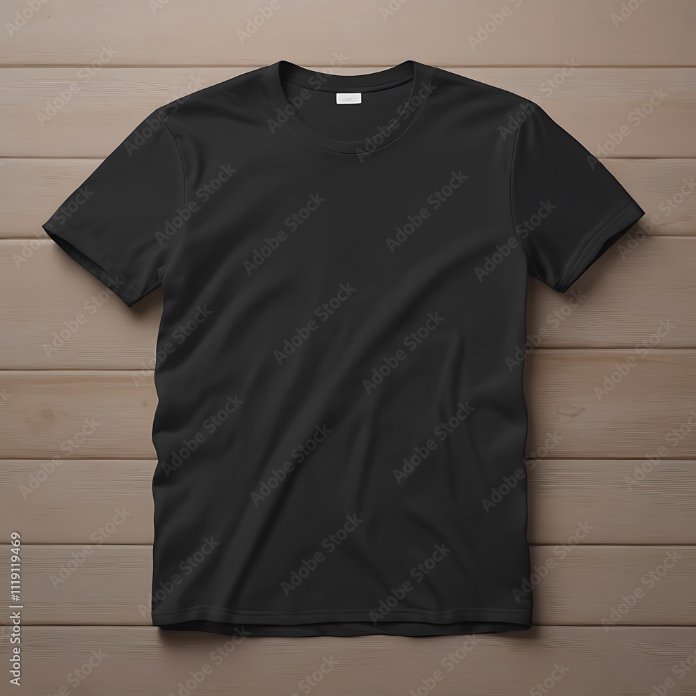 Black tshirt mockup isolated Black tshirt mockup isolated