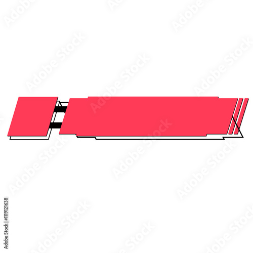 Geomatric Lower third Text Box Label