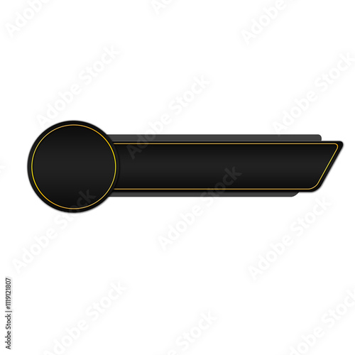 Black Technology Lower third Label Text Title Box Label