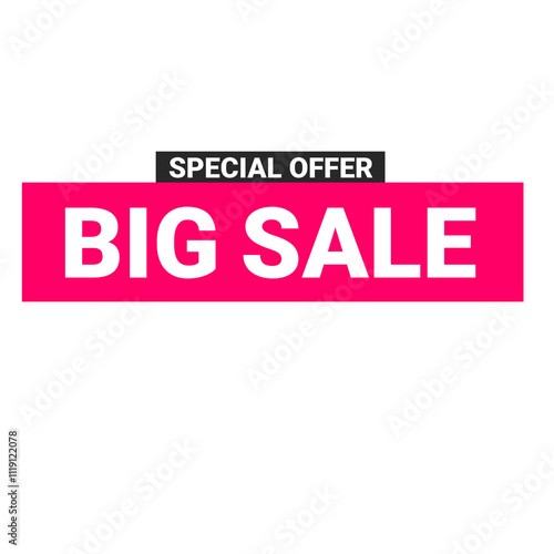 Big Sale Special Offer LabeL Banner Design