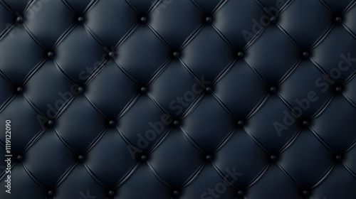 Luxurious dark navy leather texture with realistic detailing and premium finish, perfect for upholstery and interior design photo