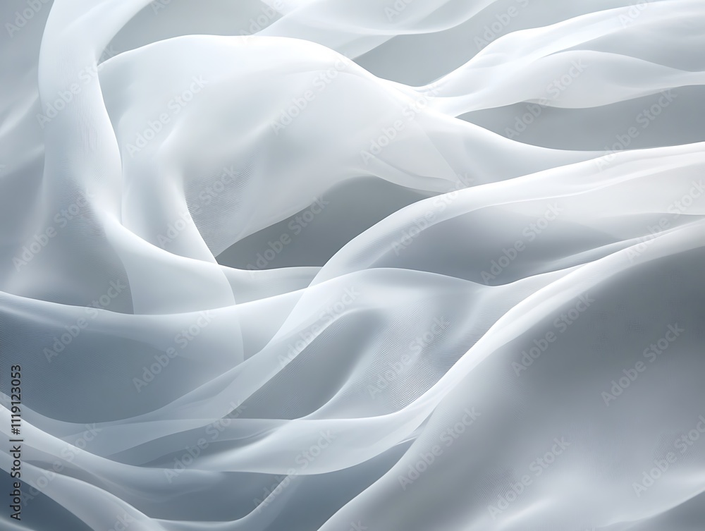 Obraz premium Glowing Waves of Satin Dreams