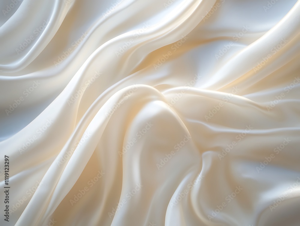 Fototapeta premium Glowing Waves of Satin Dreams