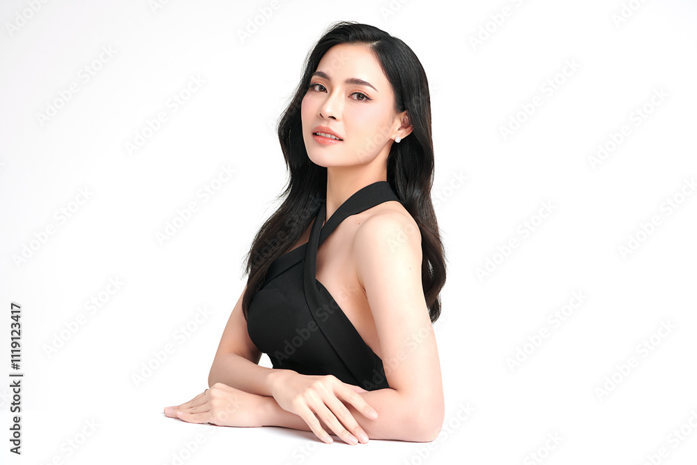 Beautiful young asian woman with clean fresh skin on white background, Face care, Facial treatment, Cosmetology, beauty and spa, Asian women portrait. Beautiful young asian woman with clean fresh skin on white background, Face care, Facial treatment, Cosmetology, beauty and spa, Asian women portrait.