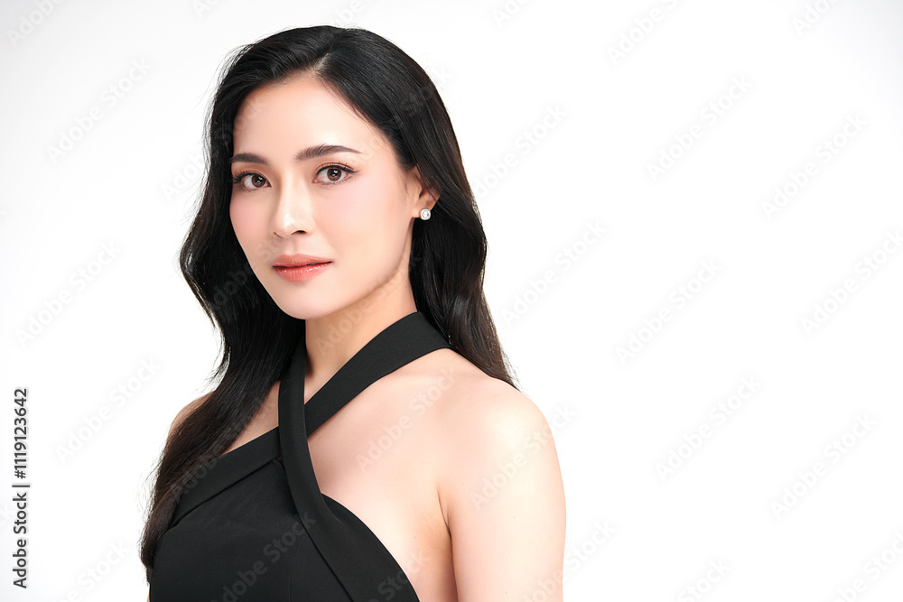 Beautiful young asian woman with clean fresh skin on white background, Face care, Facial treatment, Cosmetology, beauty and spa, Asian women portrait. Beautiful young asian woman with clean fresh skin on white background, Face care, Facial treatment, Cosmetology, beauty and spa, Asian women portrait.