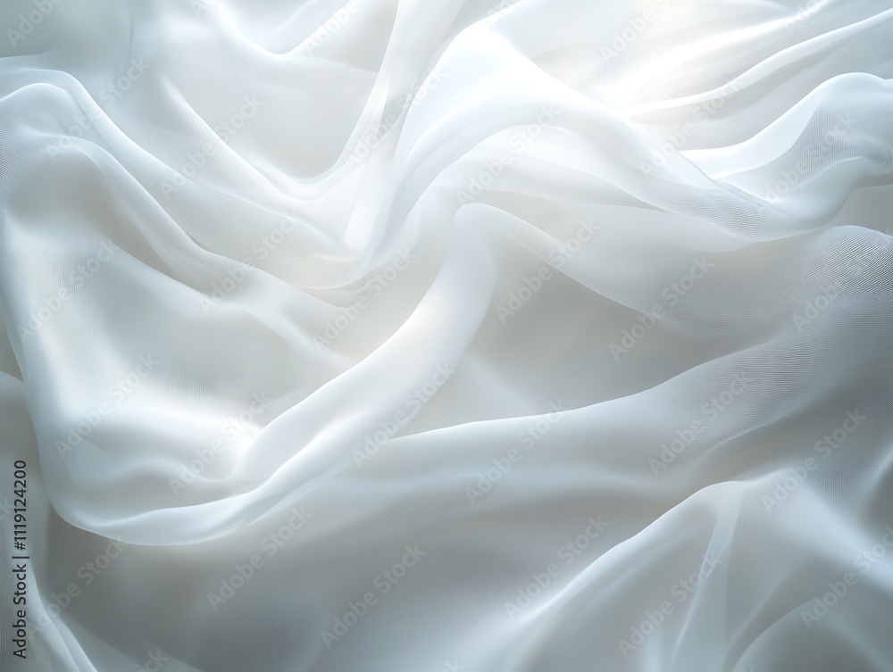 Fototapeta premium Glowing Waves of Satin Dreams