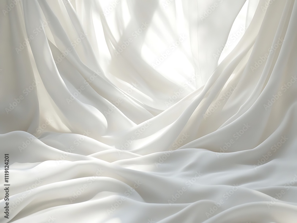 Fototapeta premium Glowing Waves of Satin Dreams