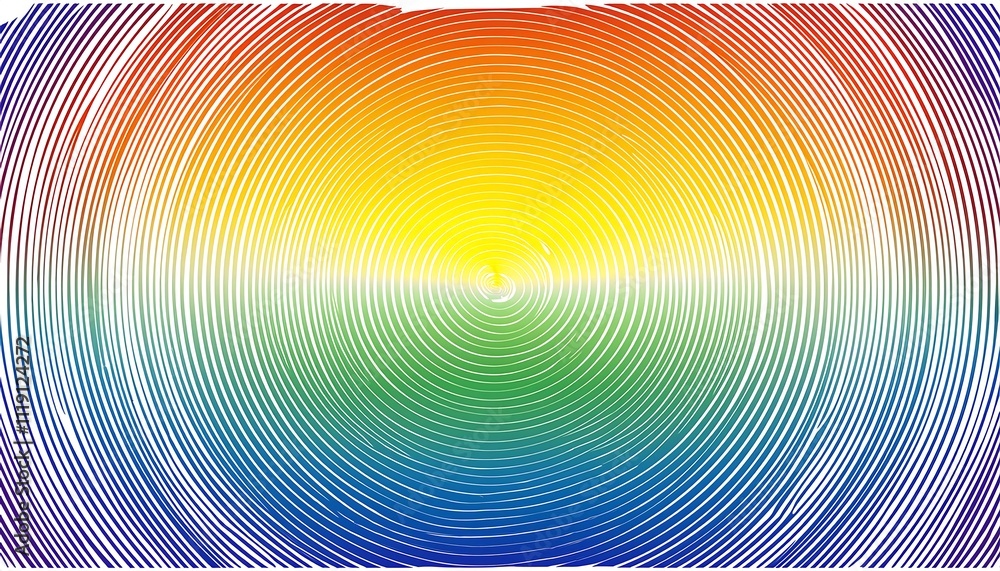 Colorful concentric circles creating a vibrant pattern. Colorful concentric circles creating a vibrant pattern.