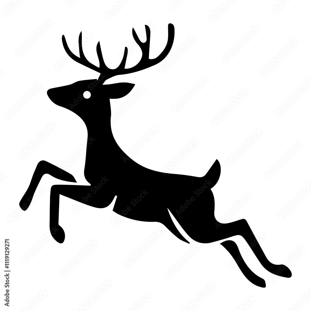 Naklejka premium deer silhouette