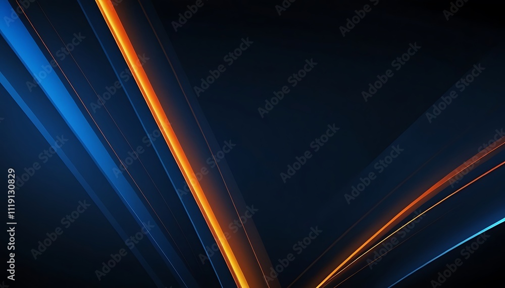 Speed motion on the neon glowing road at dark. Speed motion on the road. Colored light streaks acceleration. Abstract illustration. Orange and Blue 7 Speed motion on the neon glowing road at dark. Speed motion on the road. Colored light streaks acceleration. Abstract illustration. Orange and Blue 7