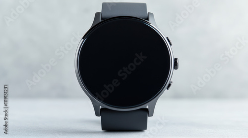 Modern smartwatch with sleek design and minimalistic style, perfect for tech enthusiasts photo