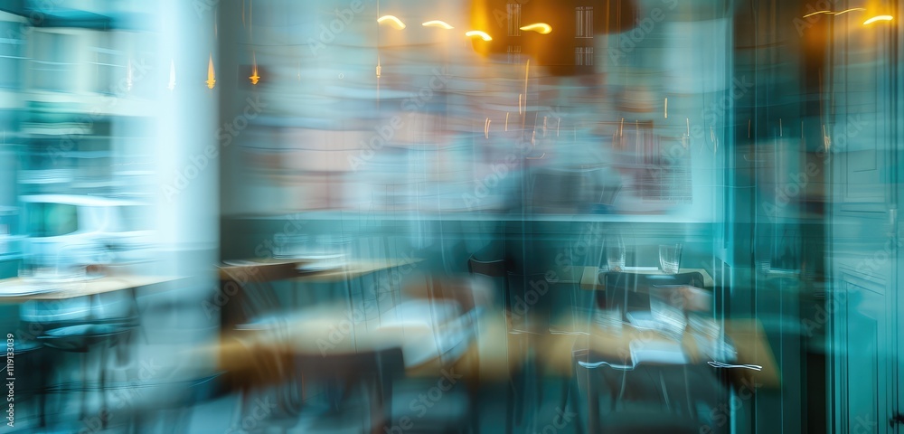Abstract Blurred Restaurant Interior Background Abstract Blurred Restaurant Interior Background