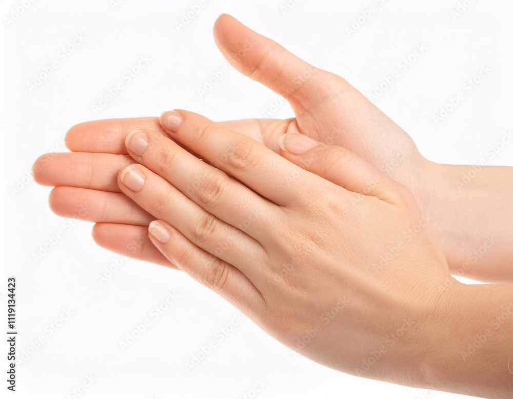 hands isolated on a white background, showing various poses or hand expressions hands isolated on a white background, showing various poses or hand expressions