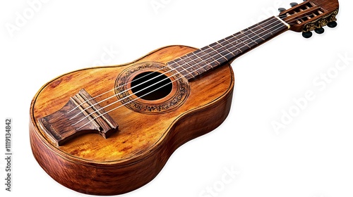 A Cuatro instrument isolated on white background, PNG