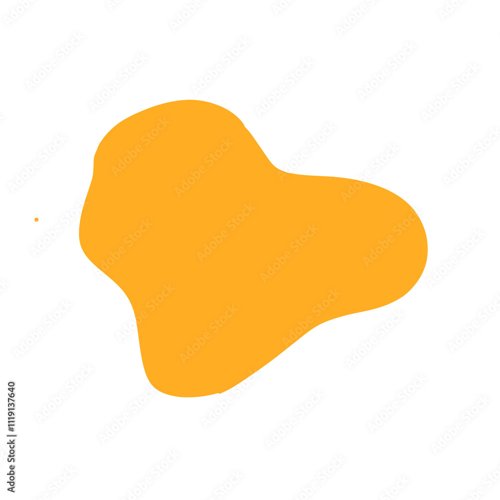 Yellow abstract shape Yellow abstract shape