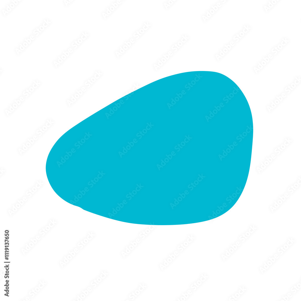 Blue abstract shape Blue abstract shape