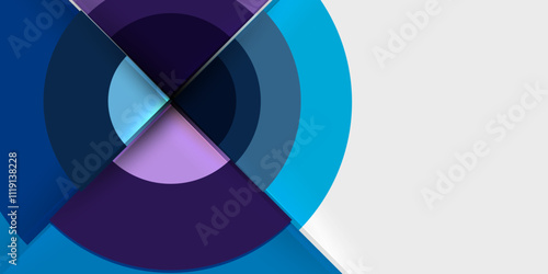 Target circle geometric abstract shapes. Vector Illustration For Wallpaper, Banner, Background, Card, Book Illustration, landing page