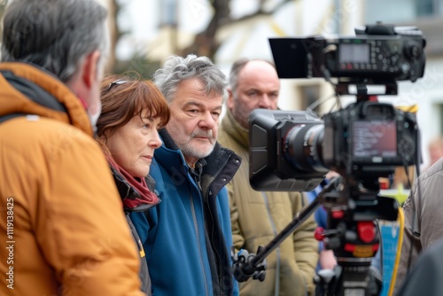 Vloggers and videographers on the streets of Strasbourg