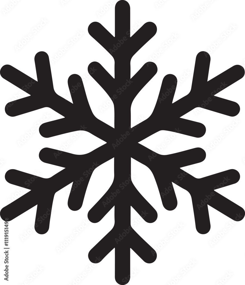 Snow icon silhouette vector style with white background, Snow Snow icon silhouette vector style with white background, Snow