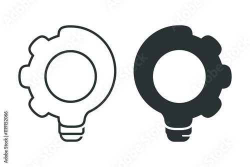 Light bulb efficiency. Illustration vector