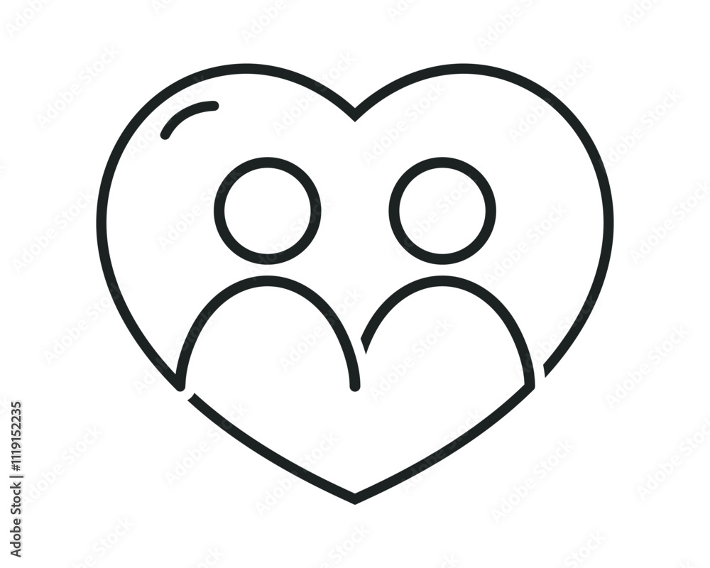 Love couple icon. illustration vector Love couple icon. illustration vector