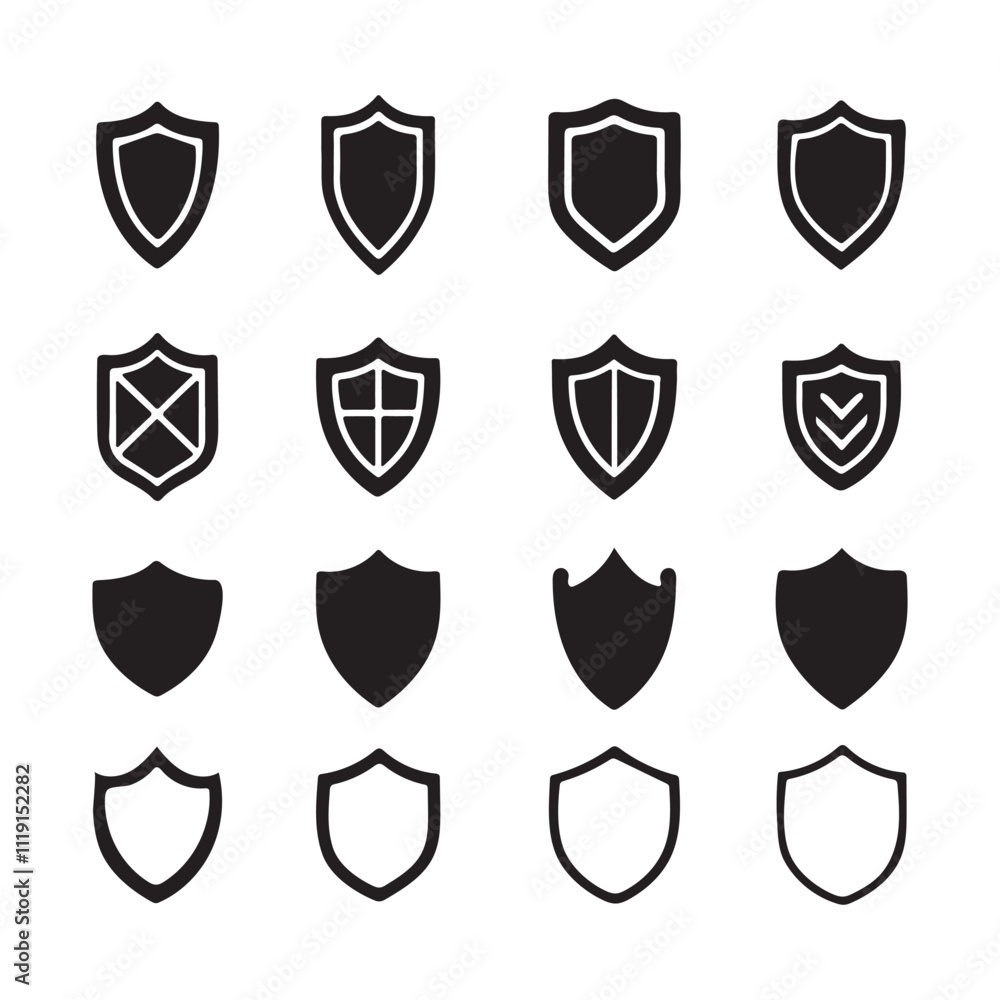 Police Badge Shapes and Military Shield Silhouettes: Security and Football Patches Police Badge Shapes and Military Shield Silhouettes: Security and Football Patches