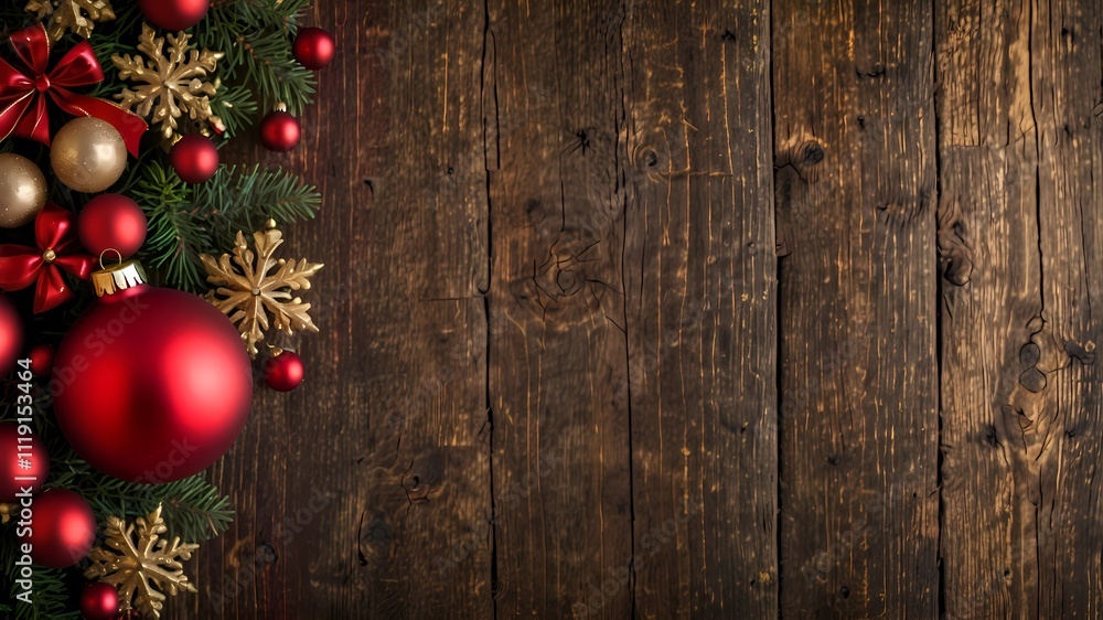 Christmas decoration wooden background art Christmas decoration wooden background art