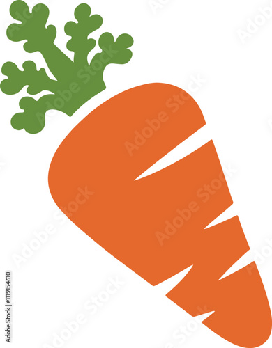 carrot icon silhouette vector style with white background, carrot icon