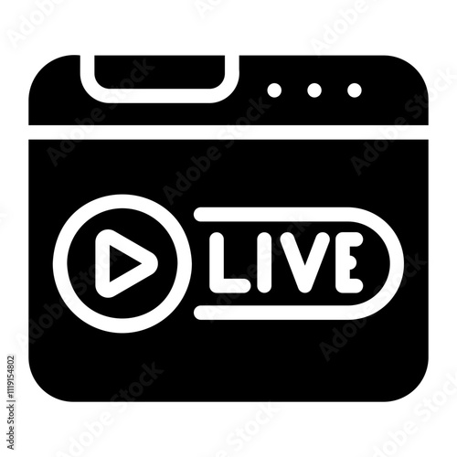 streaming Solid icon