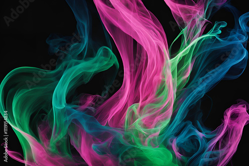 abstract colorful smoke